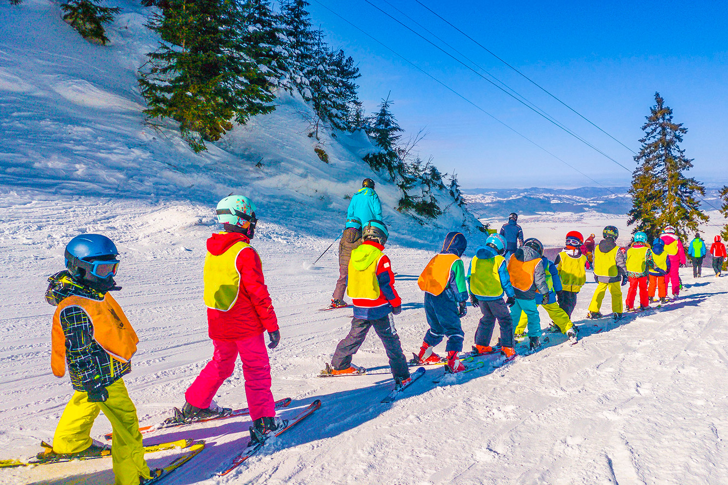 Gruppe der Kinderskischule